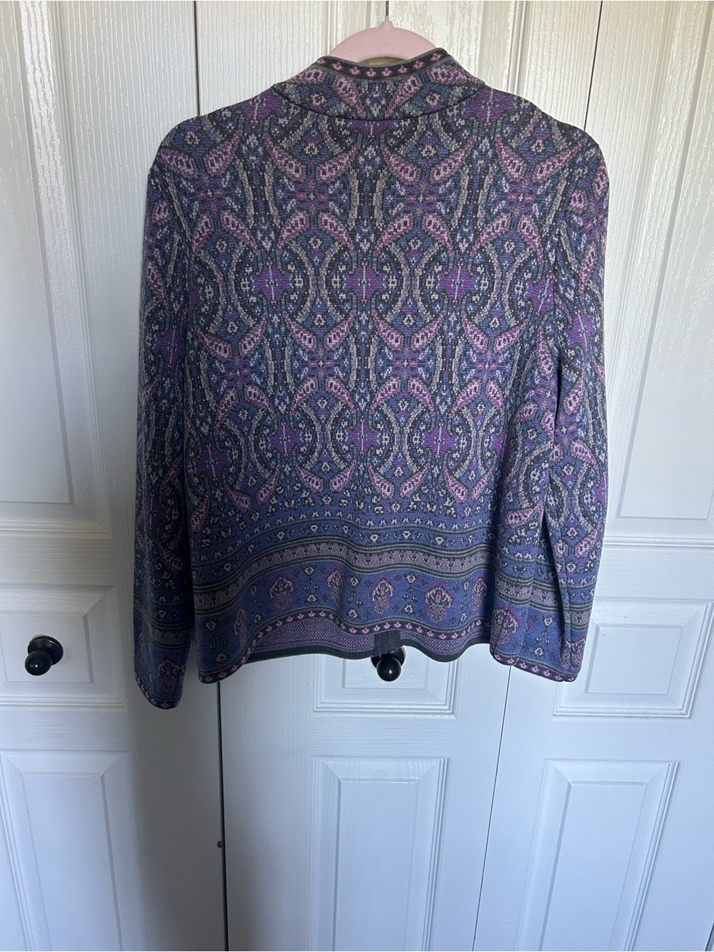 Pendleton Purple Patterned Zip Cardigan Jacket - Picture 5 of 5